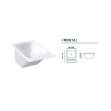 Pileta Fibra S/Mesada Frontal (40X50) - CFN Sanitarios