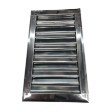 Reja C/ Aireador Persiana Acero Inox. 12,5X12,5 Movil - CFN Sanitarios
